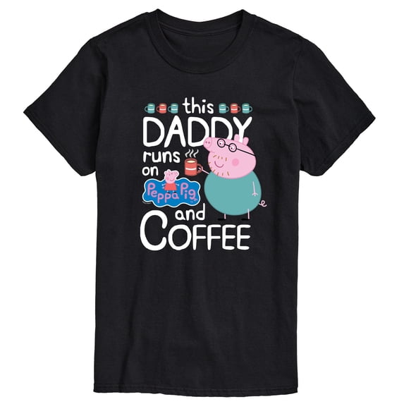 Runs On Coffee Daddy - Men's Short Sleeve Graphic T-shirt
