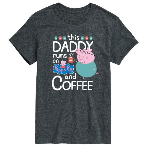 Runs On Coffee Daddy - Men's Short Sleeve Graphic T-shirt