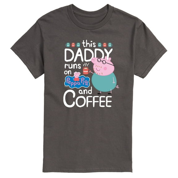 Runs On Coffee Daddy  - Men's Short Sleeve Graphic T-shirt