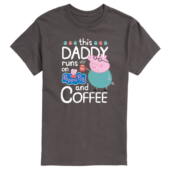 Runs On Coffee Daddy - Men's Short Sleeve Graphic T-shirt