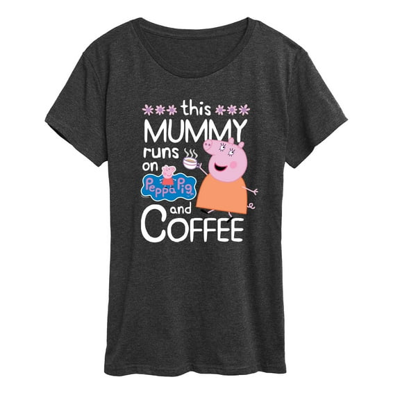 Runs On Coffee Mummy  - Women's Short Sleeve Graphic T-shirt