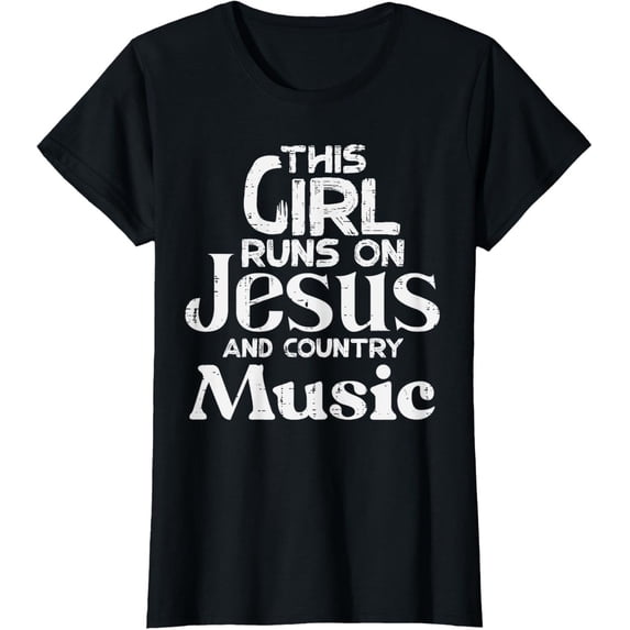 Waeb Design Runs On Jesus Country Music Women Christian Graphic Design For Everyday ...