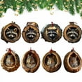 thumbnail image 1 of Runskmd 8 Pcs Rabbit/Raccoon Christmas Ornament Christmas Tree Animal Pattern 2D Acrylic Ornament Squirrels Raccoons Pendant Animal Decoration Christmas Decor Keepsake, 1 of 7