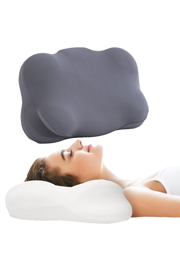 Dreamy Cloud Plush Pillow – Extra Large Ergonomic Memory Foam Pillows, Soft Microfiber Cloud-Shaped Decor & Comfort Pillow Comfort for Neck Sleeping Washable Cover