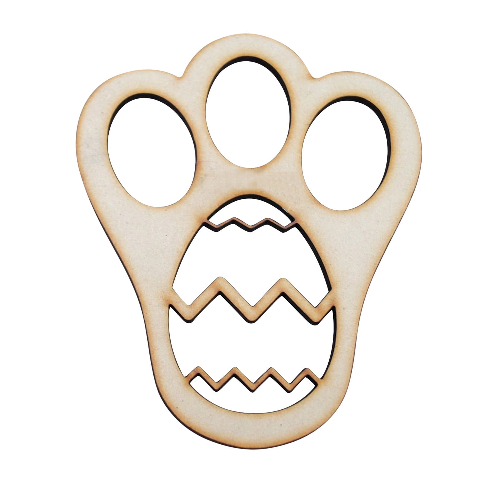 Runskmd Easter Bunny Footprint Wood Easter Morning Bunny Feet Flour