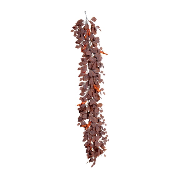 Runskmd Garland Garland Realistic Artificial Fall Leaves Garlands Fall Porch Decor Falls Decor For Fireplace Mantle,78.7"