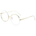 thumbnail image 1 of Runskmd Unique Round Blue Light Blocking Glasses for women Glasses Metal Frame Computer Anti Eyestrain Eyeglasses, 1 of 9