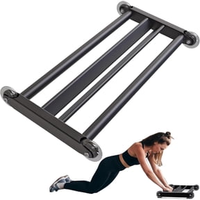 Runstore Glute Ham Glider Heavy Duty Ab Glute Glider Machine, Multifunctional Exercise Wheels for Home & Commercial Gym