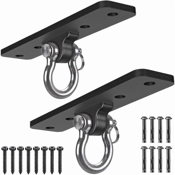 Runstore Heavy Bag Hanger, Wall Mount Swing Hanger Hardware for Yoga Swing, Hammock, Boxing Equipment (2pcs)