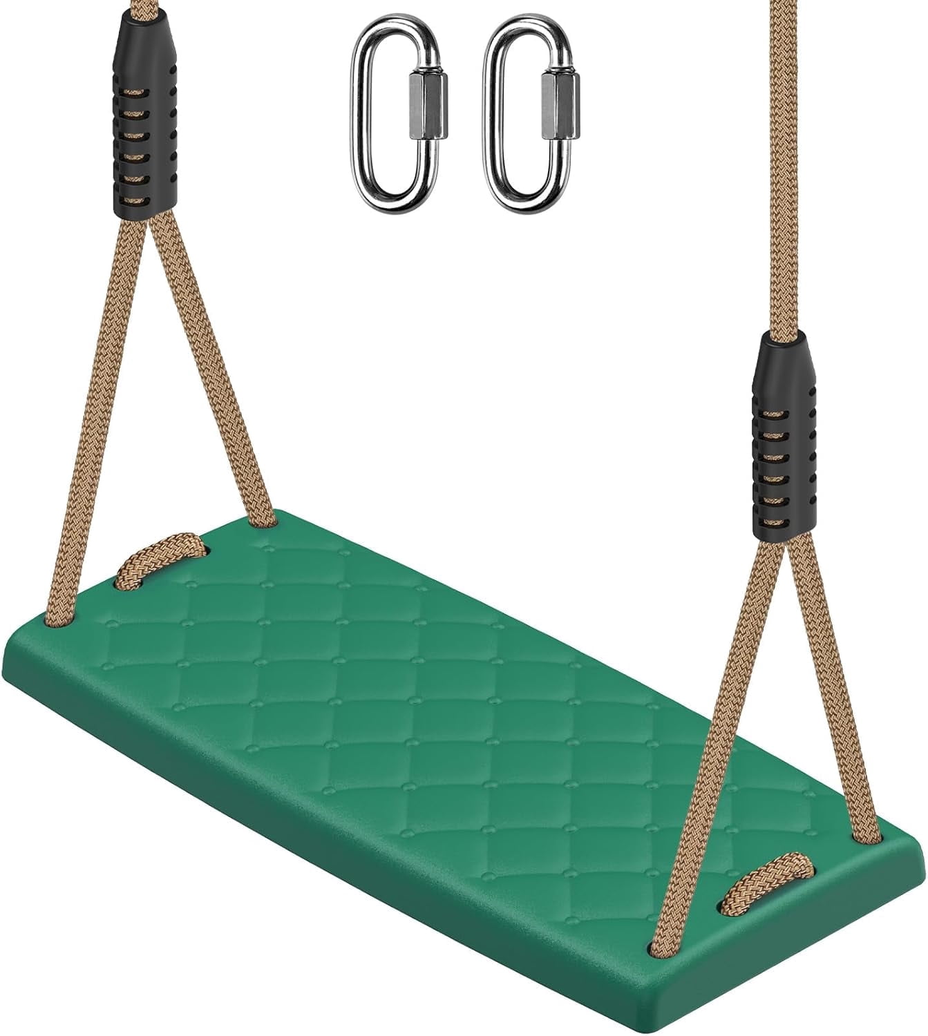 Runstore Plastic Swing Seat with Adjustable Rope, 300lbs Capacity Heavy ...
