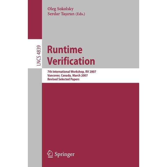 Runtime Verification, (Paperback)
