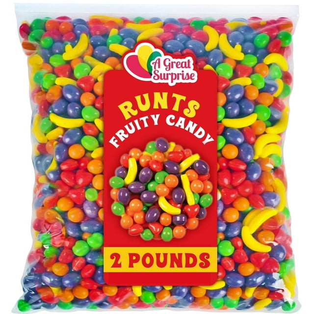 Runts Candies - Bulk Candy - 2 Pound - Fruit Shaped Hard Candy - Retro ...