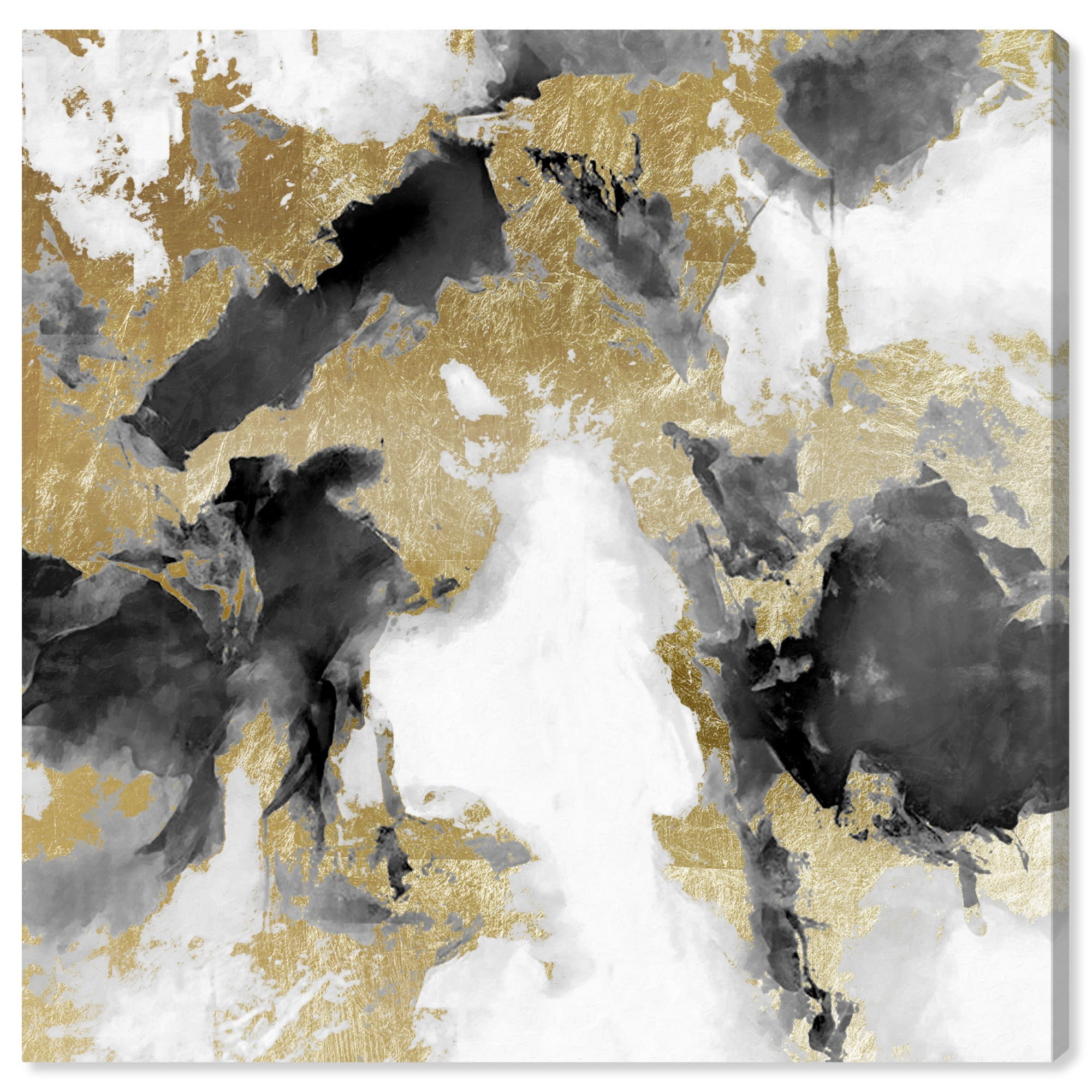 Runway Avenue Abstract Wall Art Canvas Prints 'Explosive Shade White