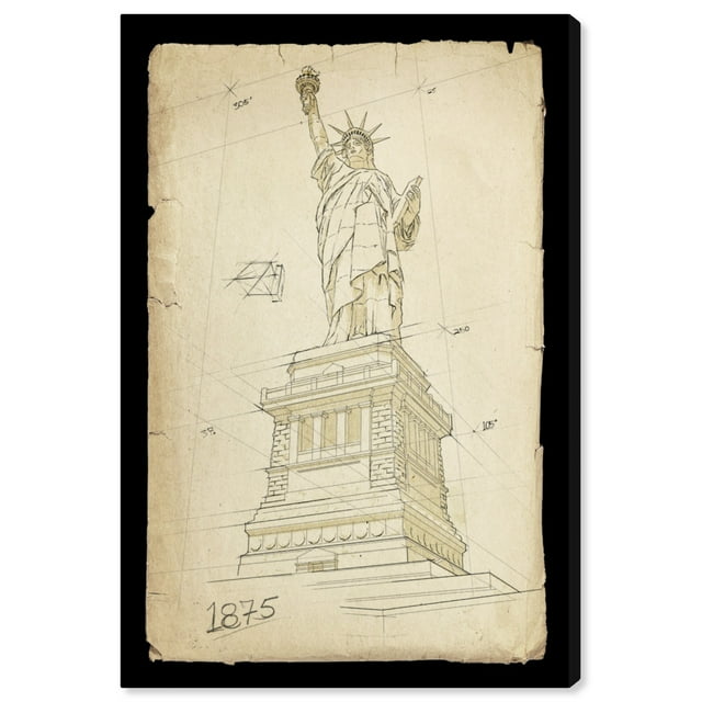 Runway Avenue Architecture and Buildings Canvas Art Print