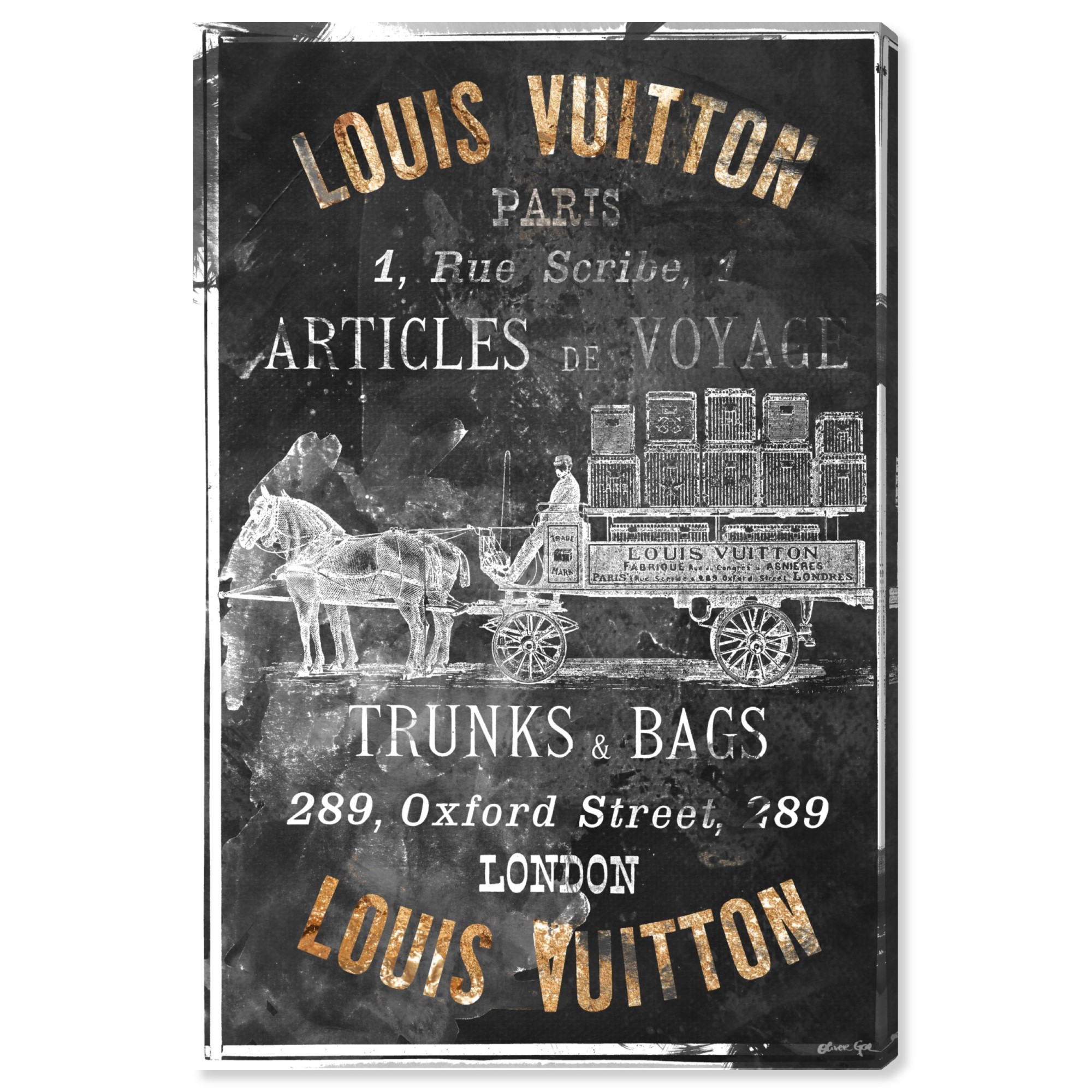 Art Print Poster , Canvas Louis Vuitton Vintage