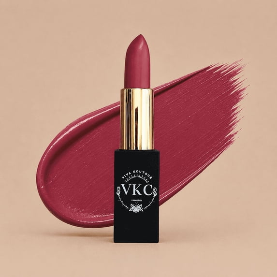 Good Girl Cream Luxury Cruelty-Free & Vegan Lipstick with Aloe Leaf Extract, Burgundy