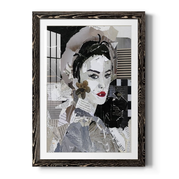 Runway Pause - Premium Framed Print - Distressed Barnwood Frame - Ready to Hang