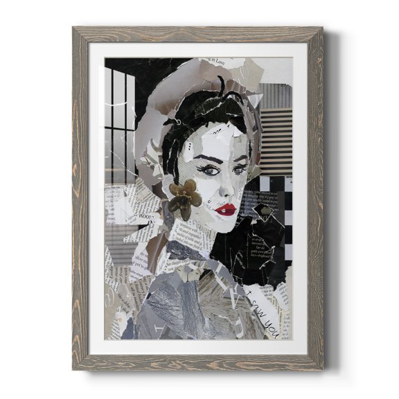 Runway Pause - Premium Framed Print - Distressed Barnwood Frame - Ready to Hang