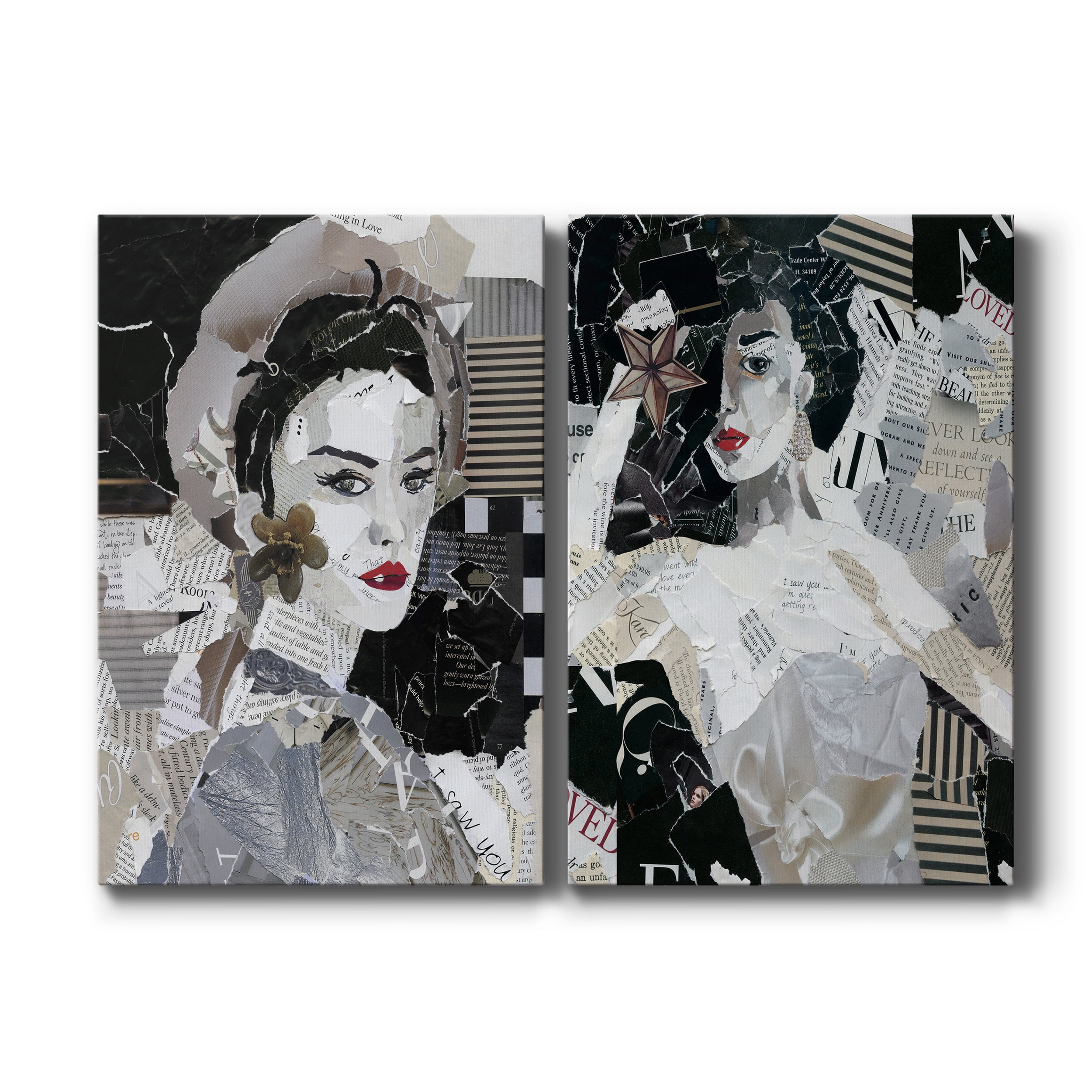 Runway Pause Premium Gallery Wrapped Canvas - Ready to Hang - Set of 2 - 8 x 12 Each