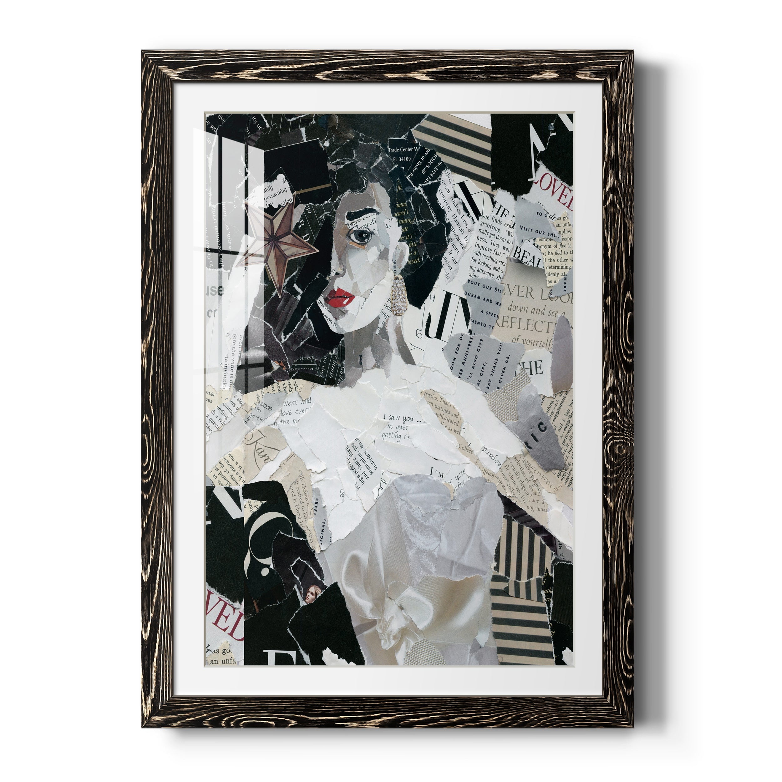 Runway Star - Premium Framed Print - Distressed Barnwood Frame - Ready to Hang