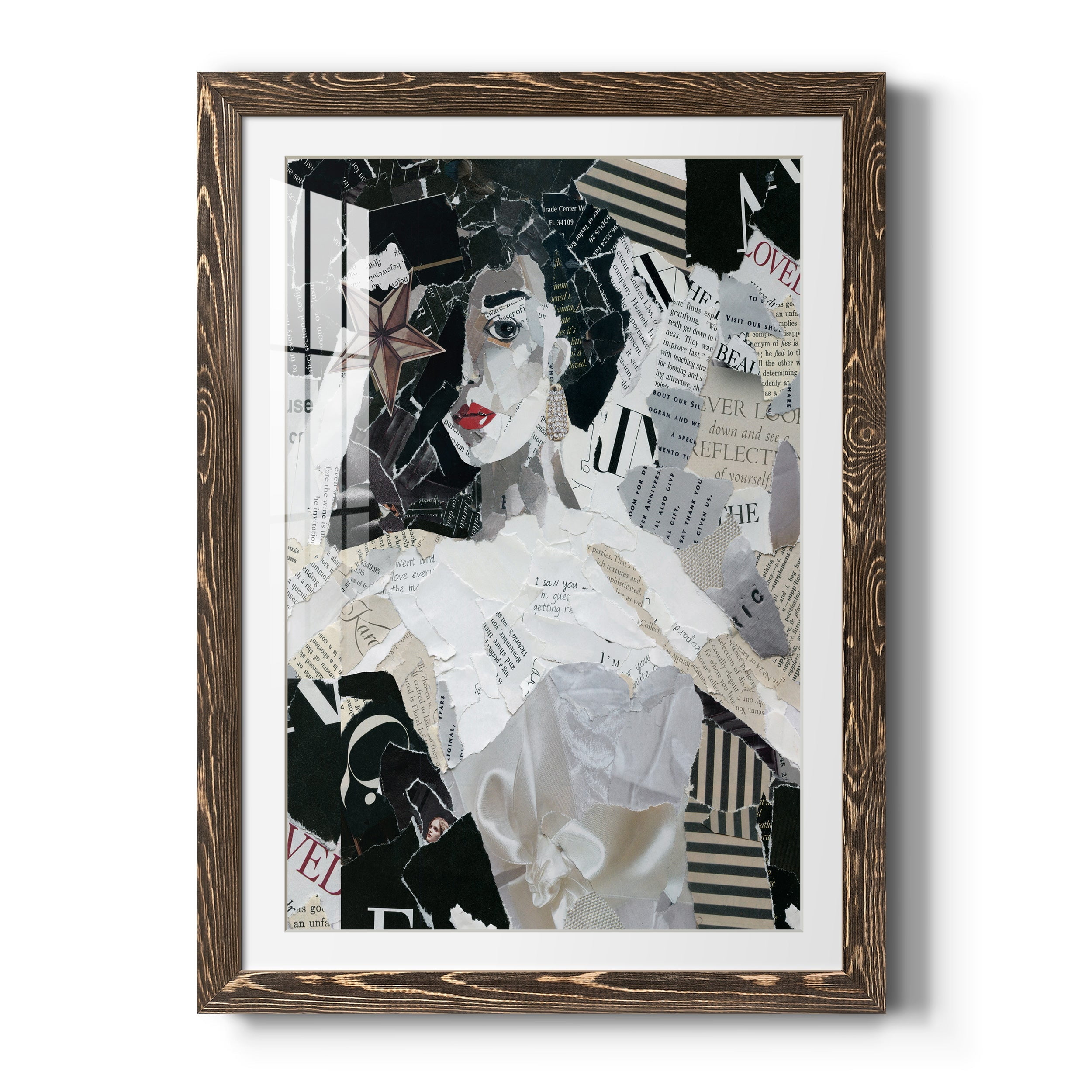 Runway Star - Premium Framed Print - Distressed Barnwood Frame - Ready to Hang