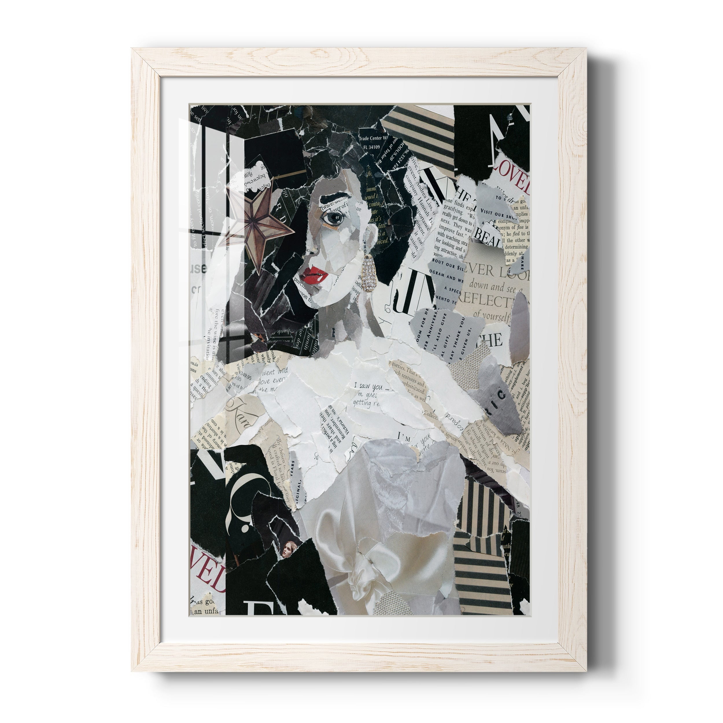Runway Star - Premium Framed Print - Distressed Barnwood Frame - Ready to Hang
