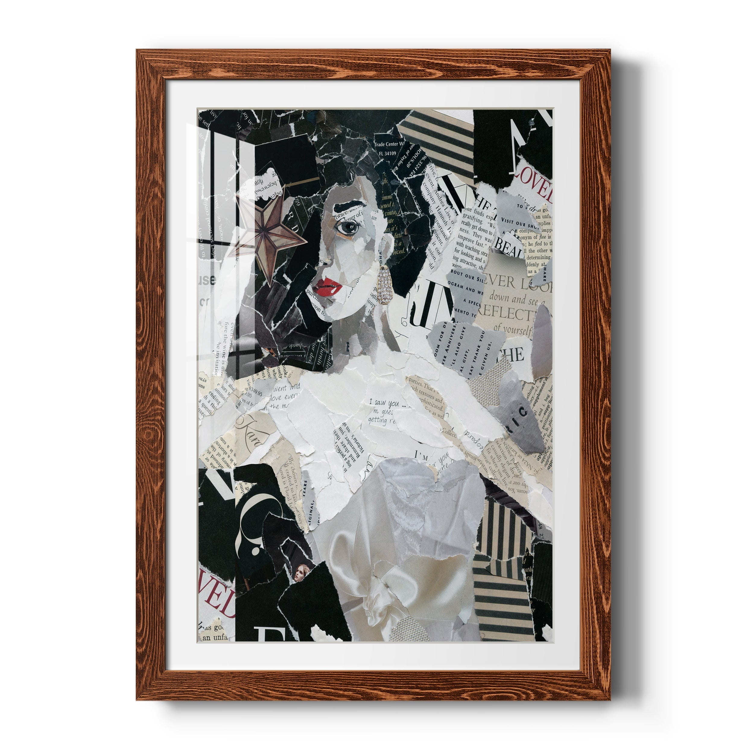 Runway Star - Premium Framed Print - Distressed Barnwood Frame - Ready to Hang