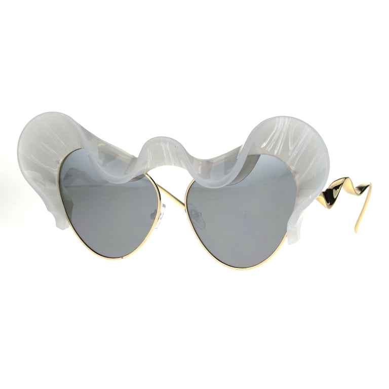 Runway Trend Mirror Lace Visor Cat Eye Retro Fashion  display picture 3