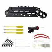 Runzkzy Adult Practice Slingshot Foldable Decompression Artifact Archery Steel Ball Catapult