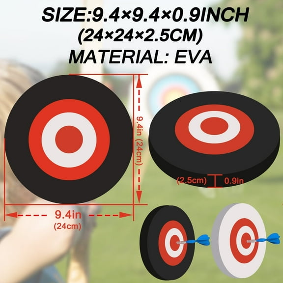 Runzkzy Black/White EVA Sponge Moving Target Archery Shooting Color Matching Flying Target