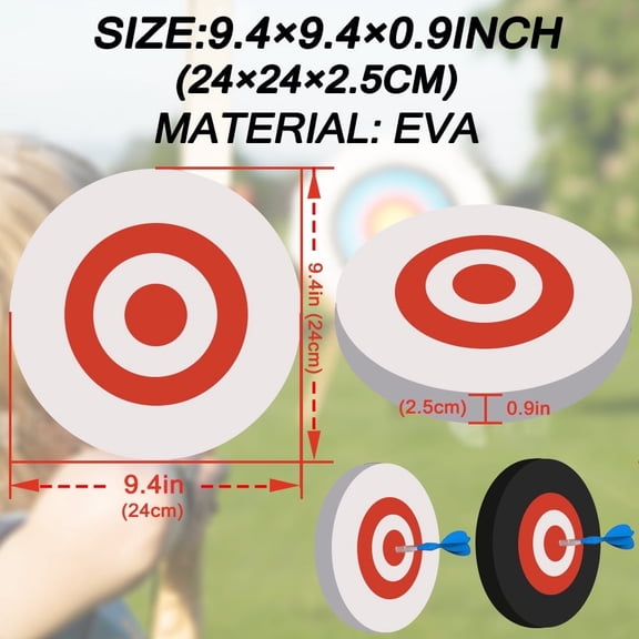 Runzkzy Black/White EVA Sponge Moving Target Archery Shooting Color Matching Flying Target