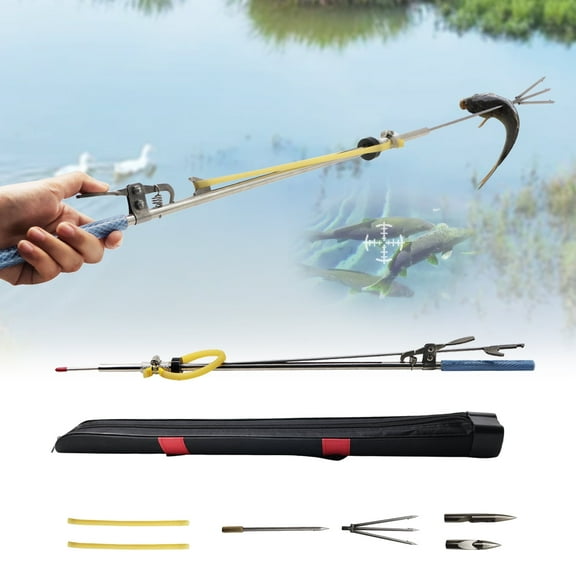 Runzkzy Diving Fish Stainless Steel Underwater Fish Shooting Device Fork Arrow Ejection Fishing
