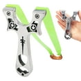 thumbnail image 1 of Runzkzy Hunting Slingshot Stainless Steel Catapult Flat Rubber Band High Precision Cutting Power, 1 of 8