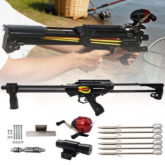 Runzkzy Multifunctional Retractable Slingshot with Steel Ball Arrows Outdoor Competitive Shooting