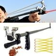 thumbnail image 1 of Runzkzy Outdoor Alloy Slingshot Flat Leather Quick Compression No-tie Slingshot Device Rubber Catapults, 1 of 13