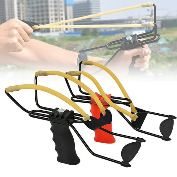 Runzkzy Professional Rubber Band Traditional Slingshot High Hunting Catapult Hunter Wrist Sling Shot High Power Slingshot