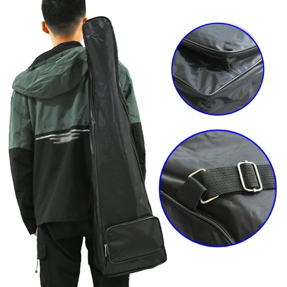 Runzkzy Slingshot Bag Long Rod Shooting Fish Dual Layer Shoulder Backpack Multifunctional Hunting Slingshot Bag Fishing Bow and Arrow Bag