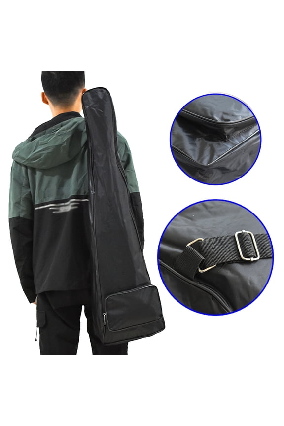 Slingshot Bag Long Rod Shooting Fish Dual Layer Shoulder Backpack Multifunctional Hunting Slingshot Bag Fishing Bow and Arrow Bag