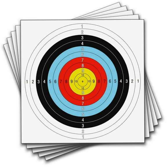 Runzkzy Target Paper 40cm*40cm/15.7 Inches 10 Ring Target Paper for Target Practice and Shooting