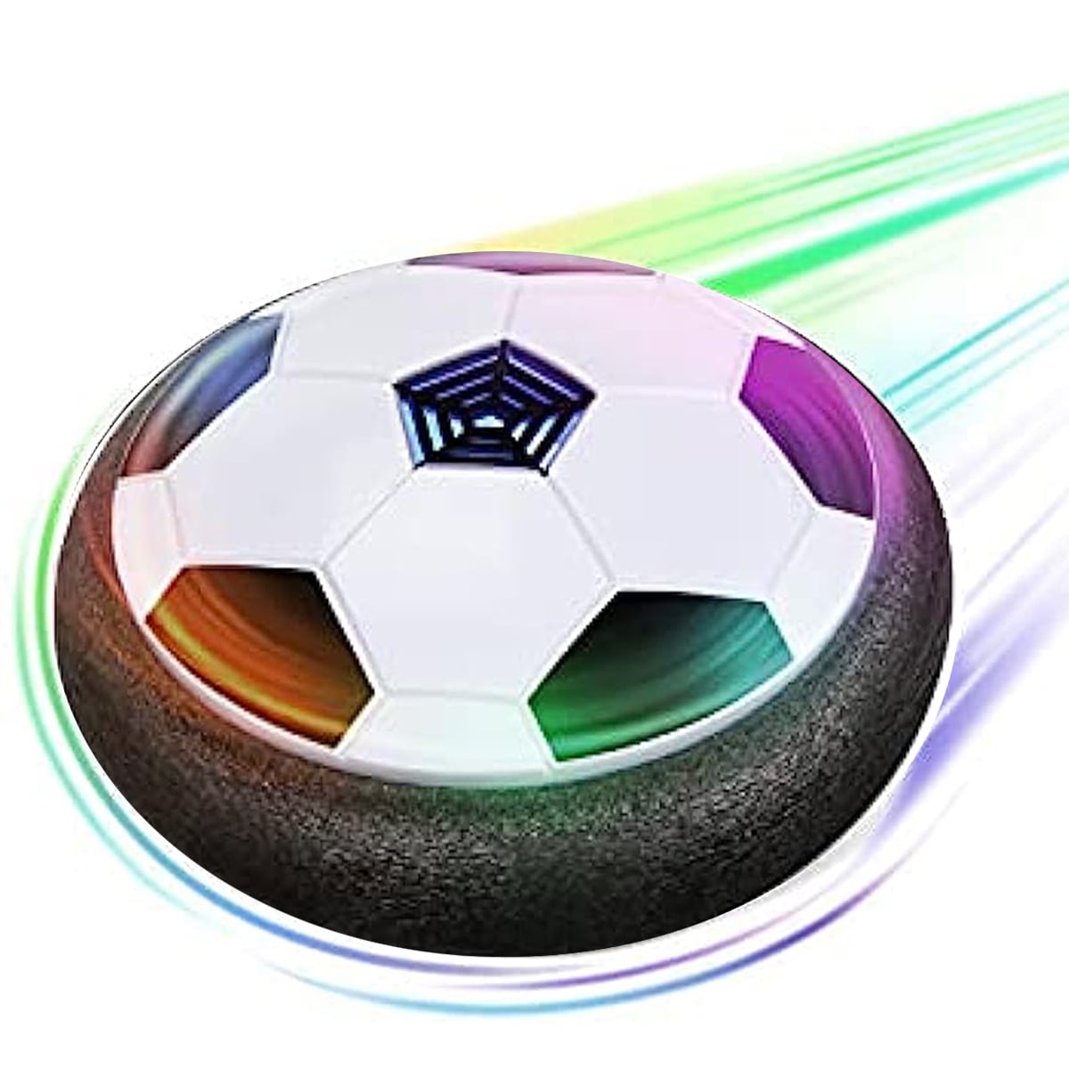 Happon Hover Soccer Ball Kids Toys, Hover Ball with Protective Foam Bumper  and Colorful LED Lights, Air Power Soccer Hover Ball for Kids Soccer