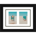 thumbnail image 1 of Ruoli, Roberto 24x17 Black Ornate Wood Framed with Double Matting Museum Art Print Titled - Lungomare - Diptych 1, 1 of 4