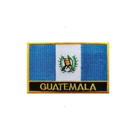 Ruoming 1 PCS National flag Patches Iron On or Sew On Embroidered Tactical Military Guatemala Patch