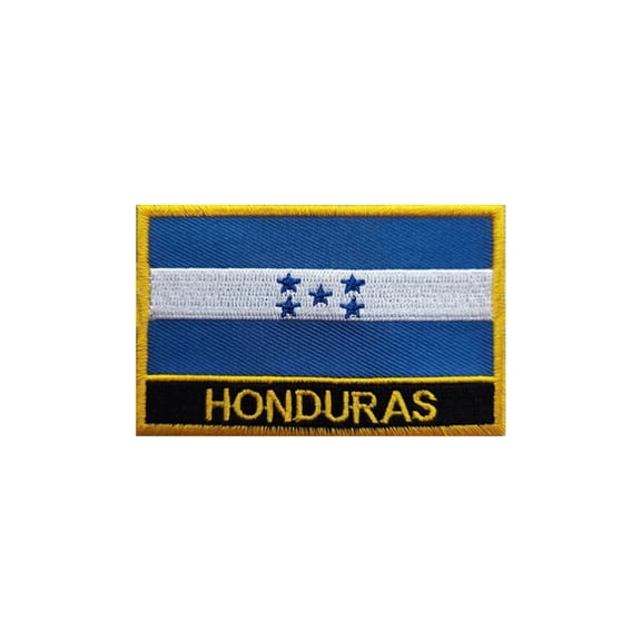 Ruoming 1 PCS National flag Patches Iron On or Sew On Embroidered Tactical Military Honduras Patch