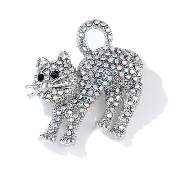 Ruoming Personality Enamel Lapel Pin, Silver