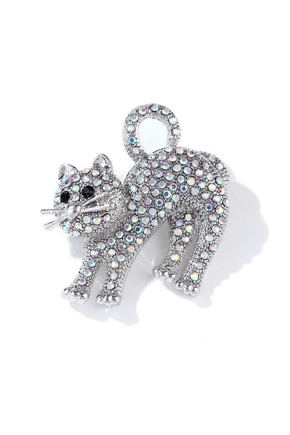 Personality Enamel Lapel Pin, Silver