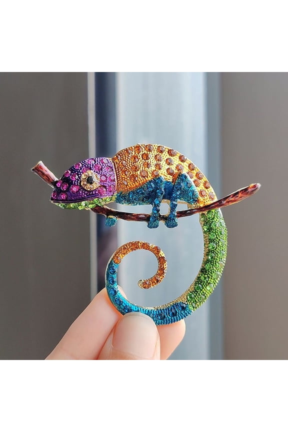 Personality Enamel Lapel Pin, Silver