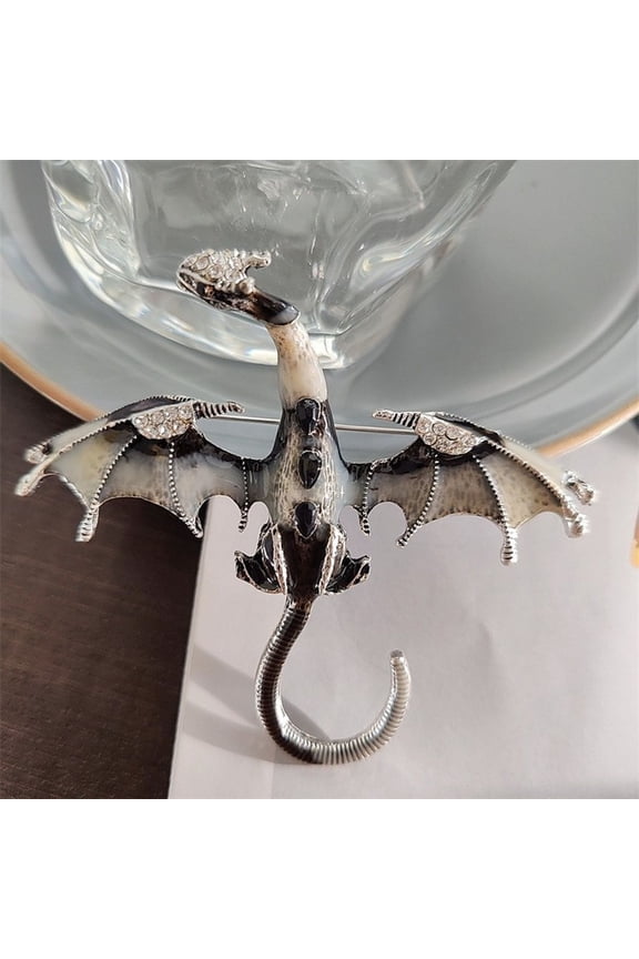 Personality Enamel Lapel Pin, Silver