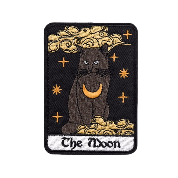 Ruoming Ruoming 1 PCS Tarot Card Embroidery DIY Accessories, Sun, Moon, Animal Patches, Stickers (Tarot 7)