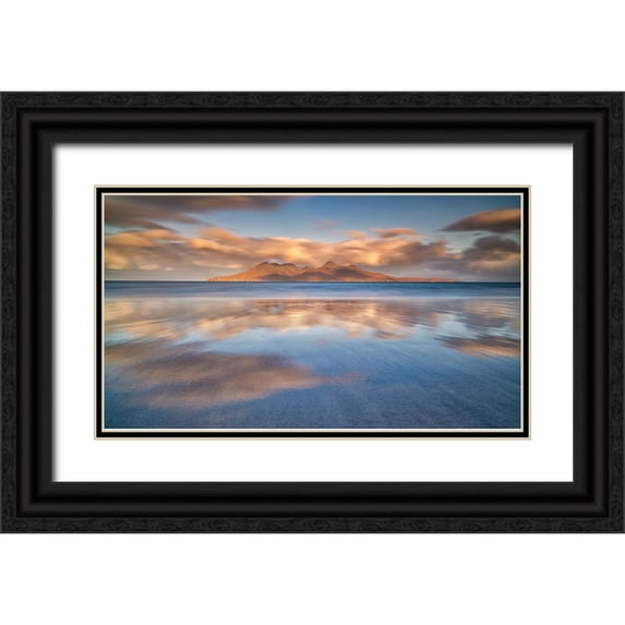 Ruoppolo, Luigi 14x10 Black Ornate Wood Framed with Double Matting Museum Art Print Titled - The Golden Island