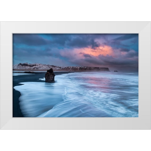 Ruoppolo, Luigi 24x17 White Modern Wood Framed Museum Art Print Titled - A Colourful Storm